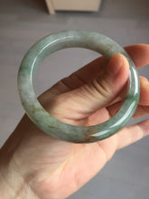 Load image into Gallery viewer, 56.2mm certified Type A 100% Natural green/red/gray/purple (FU LU SHOU) Jadeite Jade bangle BL78-8659