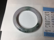 Load image into Gallery viewer, 55.9mm Certified 100% natural Type A light purple with sunny flying flowers jadeite jade bangle BL106-8719