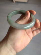 Load image into Gallery viewer, 56.2mm certified Type A 100% Natural green/red/gray/purple (FU LU SHOU) Jadeite Jade bangle BL78-8659