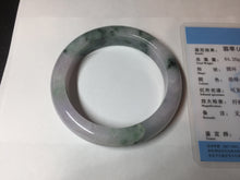 Load image into Gallery viewer, 55.9mm Certified 100% natural Type A light purple with sunny flying flowers jadeite jade bangle BL106-8719
