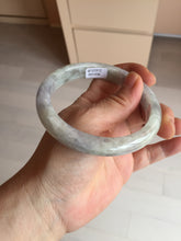 Load image into Gallery viewer, 61.5mm Certified Type A 100% Natural white/light purple/green Jadeite Jade bangle BF108-1925