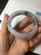 Load image into Gallery viewer, 55.9mm Certified 100% natural Type A light purple with sunny flying flowers jadeite jade bangle BL106-8719