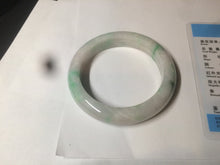 Load image into Gallery viewer, 53.5mm Certified Type A 100% Natural sunny green Jadeite Jade bangle AZ130-4125