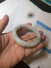 Load image into Gallery viewer, 53.5mm Certified Type A 100% Natural sunny green Jadeite Jade bangle AZ130-4125