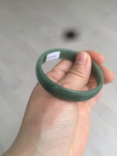 Load image into Gallery viewer, 51.6mm certified Type A 100% Natural oily dark green  thin style Jadeite jade bangle M87-2820