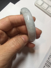 Load image into Gallery viewer, 52.5mm Certified Type A 100% Natural light green white purple Jadeite bangle AU1-3836