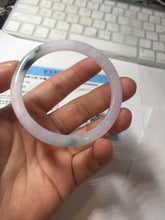 Load image into Gallery viewer, 49.5mm Certified Type A 100% Natural icy watery light green purple Jadeite Jade bangle PA73-6337