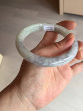 Load image into Gallery viewer, 61.5mm Certified Type A 100% Natural white/light purple/green Jadeite Jade bangle BF120-1933