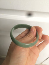 Load image into Gallery viewer, 51.6mm certified Type A 100% Natural oily dark green  thin style Jadeite jade bangle M87-2820