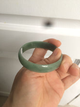 Load image into Gallery viewer, 51.6mm certified Type A 100% Natural oily dark green  thin style Jadeite jade bangle M87-2820