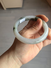 Load image into Gallery viewer, 57.8mm Certified Type A 100% Natural icy watery white purple black brown Jadeite Jade bangle BL75-7038