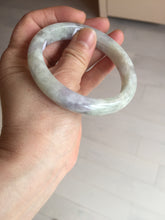 Load image into Gallery viewer, 58.5mm Certified Type A 100% Natural white/light purple/green Jadeite Jade bangle BF121-1927