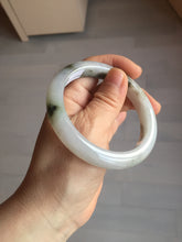 Load image into Gallery viewer, 57.8mm Certified Type A 100% Natural icy watery white purple black brown Jadeite Jade bangle BL75-7038