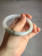 Load image into Gallery viewer, 57.3mm Certified Type A 100% Natural icy watery white purple black brown Jadeite Jade bangle BL74-7052