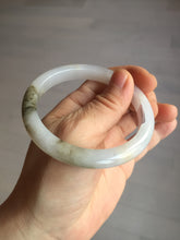 Load image into Gallery viewer, 57.3mm Certified Type A 100% Natural icy watery white purple black brown Jadeite Jade bangle BL74-7052