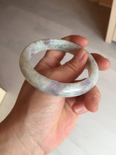 Load image into Gallery viewer, 58.5mm Certified Type A 100% Natural white/light purple/green Jadeite Jade bangle BF121-1927