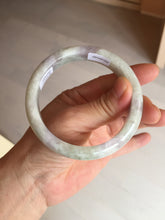 Load image into Gallery viewer, 58.5mm Certified Type A 100% Natural white/light purple/green Jadeite Jade bangle BF121-1927