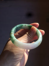 Load image into Gallery viewer, 51.5mm certified 100% natural Type A sunny green/purple/yellow(FU LU SHOU)  jadeite jade bangle BK45-5080