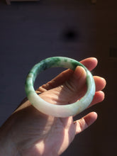 Load image into Gallery viewer, 51.5mm certified 100% natural Type A sunny green/purple/yellow(FU LU SHOU)  jadeite jade bangle BK45-5080