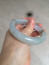 Load image into Gallery viewer, 55.9mm Certified Type A 100% Natural Icy watery white/gray/clear Jadeite Jade bangle BG20-5830
