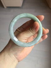 Load image into Gallery viewer, 54.8mm certified natural 100% natural Type A light green round cut jadeite jade bangle BP2-4990