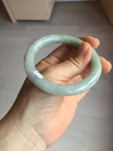 Load image into Gallery viewer, 54.8mm certified natural 100% natural Type A light green round cut jadeite jade bangle BP2-4990
