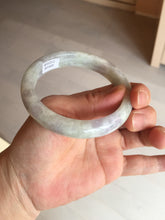 Load image into Gallery viewer, 58.5mm Certified Type A 100% Natural white/light purple/green Jadeite Jade bangle BF121-1927