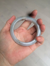 Load image into Gallery viewer, 55.9mm Certified Type A 100% Natural Icy watery white/gray/clear Jadeite Jade bangle BG20-5830