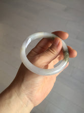 Load image into Gallery viewer, 57.3mm Certified Type A 100% Natural icy watery white purple black brown Jadeite Jade bangle BL74-7052