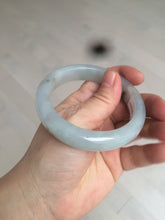 Load image into Gallery viewer, 55.9mm Certified Type A 100% Natural Icy watery white/gray/clear Jadeite Jade bangle BG20-5830