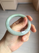 Load image into Gallery viewer, 54.8mm certified natural 100% natural Type A light green round cut jadeite jade bangle BP2-4990