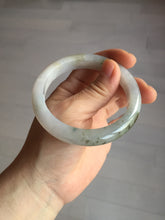Load image into Gallery viewer, 57.5mm Certified Type A 100% Natural icy watery white purple black brown Jadeite Jade bangle BL73-7043