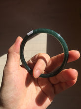 Load image into Gallery viewer, 59.8mm Certified Type A 100% Natural light green/blue/gray Guatemala slim round cut Jadeite bangle BP208-1019