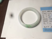 Load image into Gallery viewer, 55mm certified Type A 100% Natural sunny green/white/brown/yellow Jadeite Jade bangle AC71-1463