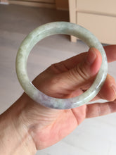Load image into Gallery viewer, 61.5mm Certified Type A 100% Natural white/light purple/green Jadeite Jade bangle BF122-1926