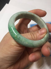 Load image into Gallery viewer, 51.5mm certified Type A 100% Natural sunny green purple oval Jadeite Jade bangle BS29-4436