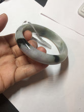 Load image into Gallery viewer, 58.6mm certified type A 100% Natural green/brown/purple/gray (Fu LU SHOU) Jadeite Jade bangle F103