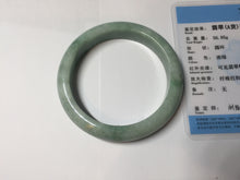 Load image into Gallery viewer, 57.3mm Certified Type A 100% Natural sunny green yellow Jadeite Jade bangle BS30-4414