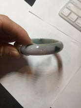 Load image into Gallery viewer, 58.6mm certified type A 100% Natural green/brown/purple/gray (Fu LU SHOU) Jadeite Jade bangle F103