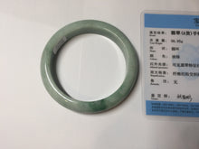 Load image into Gallery viewer, 57.3mm Certified Type A 100% Natural sunny green yellow Jadeite Jade bangle BS30-4414