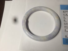 Load image into Gallery viewer, 59mm Certified type A 100% Natural white/light purple Jadeite bangle AC75-0312