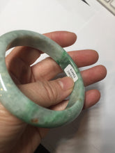 Load image into Gallery viewer, 55.8mm certified type A 100% Natural sunny green gray jadeite jade bangle BS31-4416
