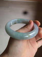 Load image into Gallery viewer, Reserved! Please don't order. 56.8mm certified type A 100% Natural icy watery green/white/brown/purple jadeite jade bangle Z127-4408