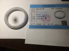 Load image into Gallery viewer, 56.9mm Certified type A 100% Natural white/light purple Jadeite bangle AC76-0322