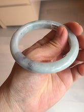 Load image into Gallery viewer, 55.3mm certified Type A 100% Natural dark green/white/black(WuJi) Jadeite Jade bangle D144-5270