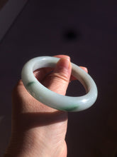 Load image into Gallery viewer, 57mm Certified Type A 100% Natural dark green/white//black Jadeite Jade bangle BK41-8354