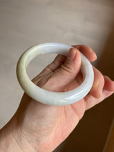 Load image into Gallery viewer, 54.5mm Certified 100% natural Type A sunny green/yellow/white jadeite jade bangle L148-5353