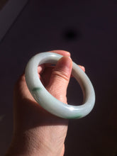 Load image into Gallery viewer, 57mm Certified Type A 100% Natural dark green/white//black Jadeite Jade bangle BK41-8354