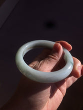 Load image into Gallery viewer, 57mm Certified Type A 100% Natural dark green/white//black Jadeite Jade bangle BK41-8354