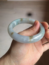 Load image into Gallery viewer, Reserved! Please don't order. 56.8mm certified type A 100% Natural icy watery green/white/brown/purple jadeite jade bangle Z127-4408